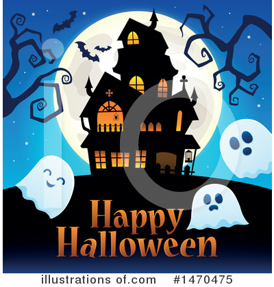 Royalty-Free (RF) Ghost Clipart Illustration by visekart - Stock Sample #1470475