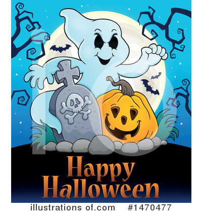 Royalty-Free (RF) Ghost Clipart Illustration by visekart - Stock Sample #1470477