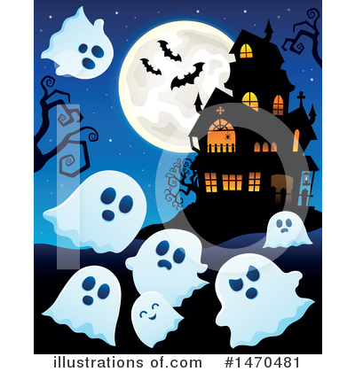 Royalty-Free (RF) Ghost Clipart Illustration by visekart - Stock Sample #1470481