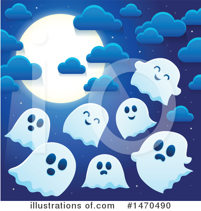 Royalty-Free (RF) Ghost Clipart Illustration by visekart - Stock Sample #1470490