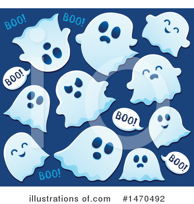 Royalty-Free (RF) Ghost Clipart Illustration by visekart - Stock Sample #1470492