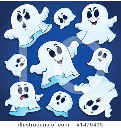Royalty-Free (RF) Ghost Clipart Illustration by visekart - Stock Sample #1470495
