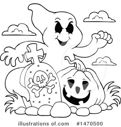 Royalty-Free (RF) Ghost Clipart Illustration by visekart - Stock Sample #1470500