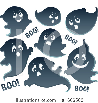 Royalty-Free (RF) Ghost Clipart Illustration by visekart - Stock Sample #1606563