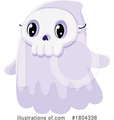 Royalty-Free (RF) Ghost Clipart Illustration by Vector Tradition SM - Stock Sample #1804338