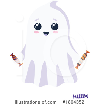 Royalty-Free (RF) Ghost Clipart Illustration by Vector Tradition SM - Stock Sample #1804352