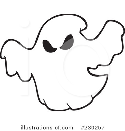 Royalty-Free (RF) Ghost Clipart Illustration by visekart - Stock Sample #230257