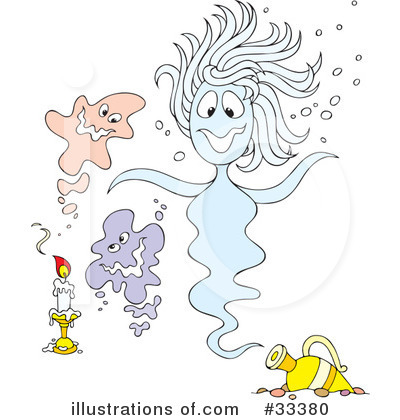 Royalty-Free (RF) Ghost Clipart Illustration by Alex Bannykh - Stock Sample #33380