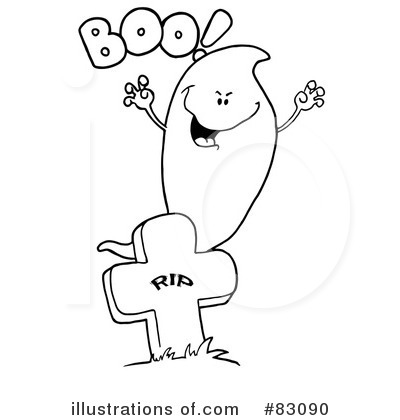 Royalty-Free (RF) Ghost Clipart Illustration by Hit Toon - Stock Sample #83090