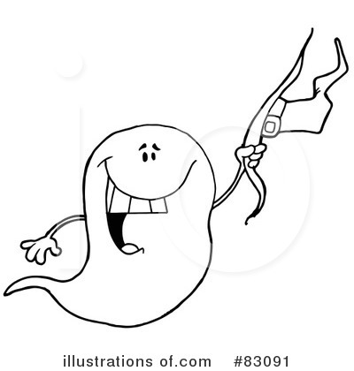 Royalty-Free (RF) Ghost Clipart Illustration by Hit Toon - Stock Sample #83091
