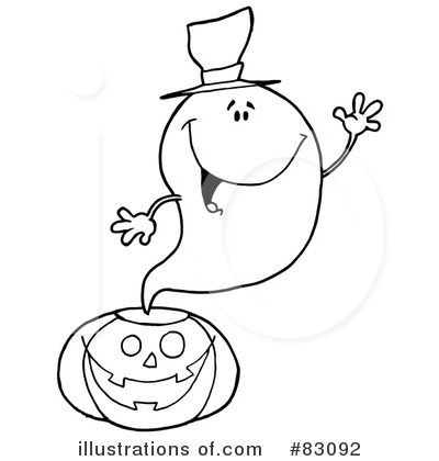 Royalty-Free (RF) Ghost Clipart Illustration by Hit Toon - Stock Sample #83092