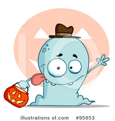 Royalty-Free (RF) Ghost Clipart Illustration by Hit Toon - Stock Sample #95653