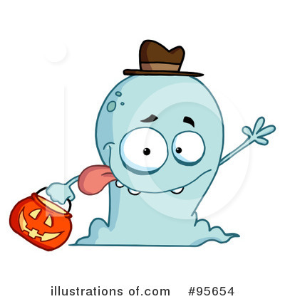 Royalty-Free (RF) Ghost Clipart Illustration by Hit Toon - Stock Sample #95654
