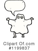 Ghost Costume Clipart #1199837 by lineartestpilot