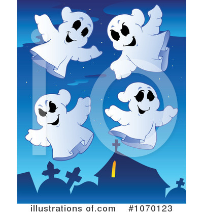 Royalty-Free (RF) Ghosts Clipart Illustration by visekart - Stock Sample #1070123