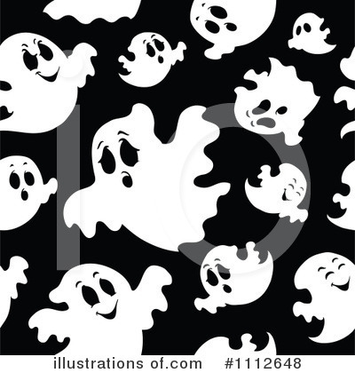 Royalty-Free (RF) Ghosts Clipart Illustration by visekart - Stock Sample #1112648