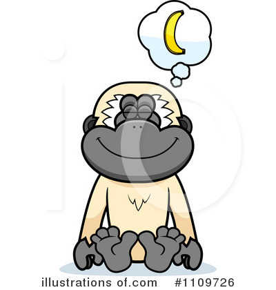 Royalty-Free (RF) Gibbon Monkey Clipart Illustration by Cory Thoman - Stock Sample #1109726