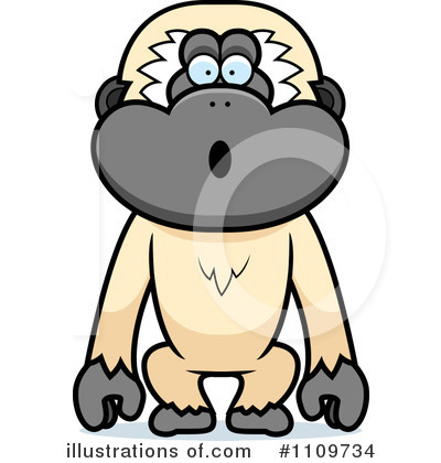 Royalty-Free (RF) Gibbon Monkey Clipart Illustration by Cory Thoman - Stock Sample #1109734