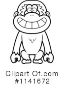 Gibbon Monkey Clipart #1141672 by Cory Thoman