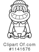 Gibbon Monkey Clipart #1141676 by Cory Thoman