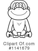 Gibbon Monkey Clipart #1141679 by Cory Thoman