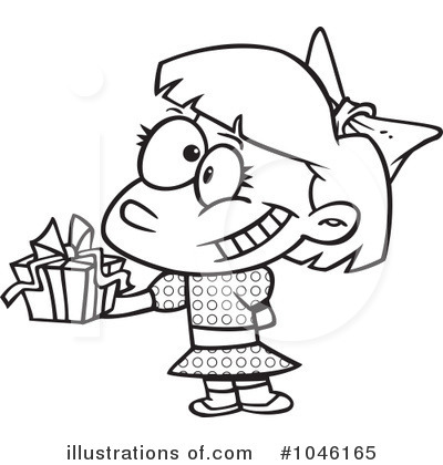 Royalty-Free (RF) Gift Clipart Illustration by toonaday - Stock Sample #1046165