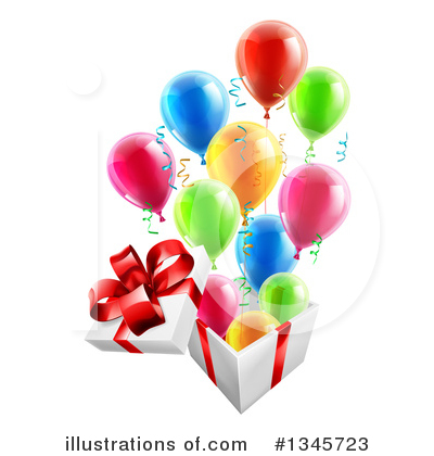 Party Balloon Clipart #1345723 by AtStockIllustration