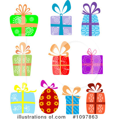 Royalty-Free (RF) Gifts Clipart Illustration by Vector Tradition SM - Stock Sample #1097863