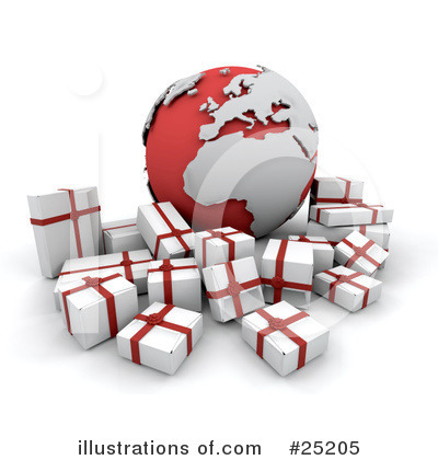 Royalty-Free (RF) Gifts Clipart Illustration by KJ Pargeter - Stock Sample #25205
