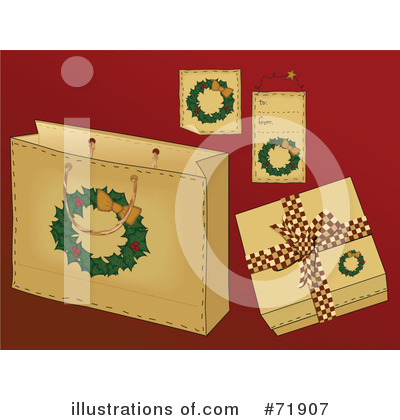 Royalty-Free (RF) Gifts Clipart Illustration by inkgraphics - Stock Sample #71907