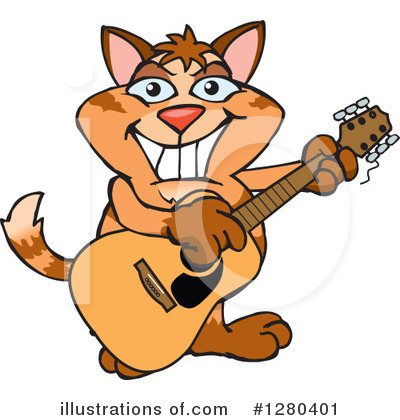 Royalty-Free (RF) Ginger Cat Clipart Illustration by Dennis Holmes Designs - Stock Sample #1280401