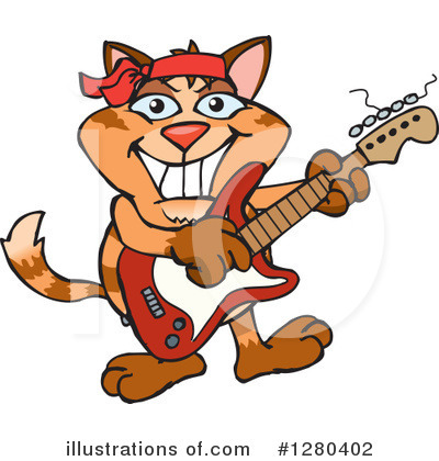 Royalty-Free (RF) Ginger Cat Clipart Illustration by Dennis Holmes Designs - Stock Sample #1280402