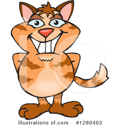 Royalty-Free (RF) Ginger Cat Clipart Illustration by Dennis Holmes Designs - Stock Sample #1280403