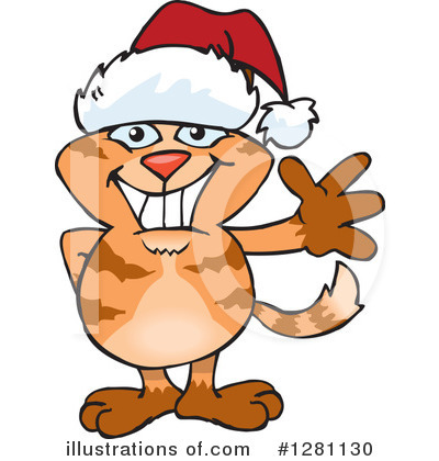 Ginger Cat Clipart #1281130 by Dennis Holmes Designs