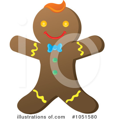 Royalty-Free (RF) Gingerbread Clipart Illustration by Rosie Piter - Stock Sample #1051580