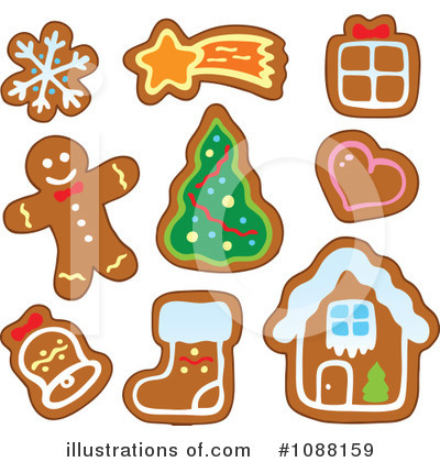 Royalty-Free (RF) Gingerbread Clipart Illustration by visekart - Stock Sample #1088159