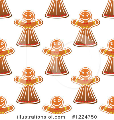 Royalty-Free (RF) Gingerbread Clipart Illustration by Vector Tradition SM - Stock Sample #1224750