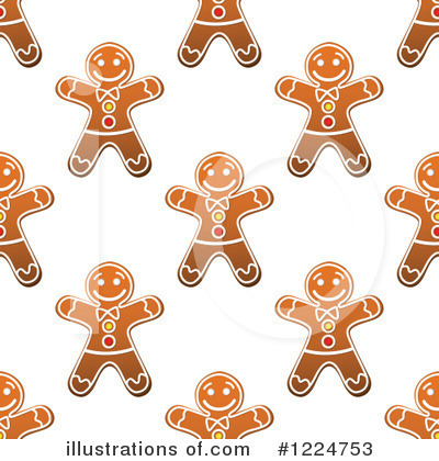 Royalty-Free (RF) Gingerbread Clipart Illustration by Vector Tradition SM - Stock Sample #1224753