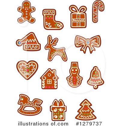 Royalty-Free (RF) Gingerbread Clipart Illustration by Vector Tradition SM - Stock Sample #1279737