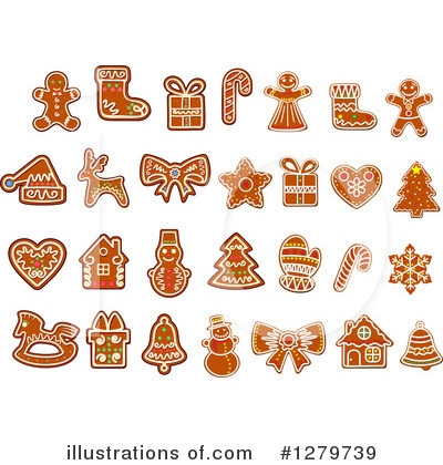 Royalty-Free (RF) Gingerbread Clipart Illustration by Vector Tradition SM - Stock Sample #1279739
