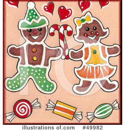 Royalty-Free (RF) Gingerbread Clipart Illustration by LoopyLand - Stock Sample #49982