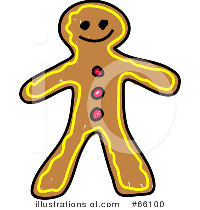 Royalty-Free (RF) Gingerbread Clipart Illustration by Prawny - Stock Sample #66100