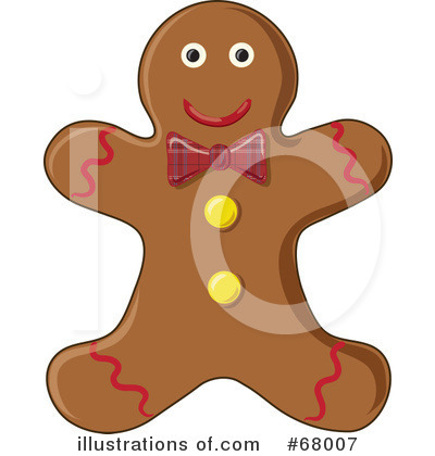 Royalty-Free (RF) Gingerbread Clipart Illustration by Pams Clipart - Stock Sample #68007