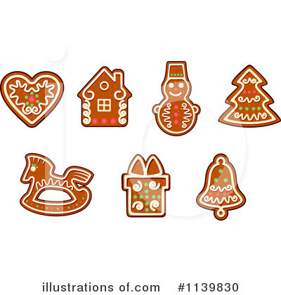 Royalty-Free (RF) Gingerbread Cookie Clipart Illustration by Vector Tradition SM - Stock Sample #1139830