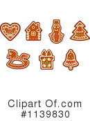 Gingerbread Cookie Clipart #1139830 by Vector Tradition SM