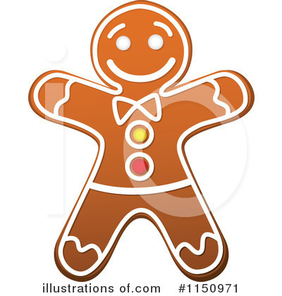 Royalty-Free (RF) Gingerbread Cookie Clipart Illustration by Vector Tradition SM - Stock Sample #1150971