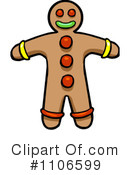 Gingerbread Man Clipart #1106599 by Cartoon Solutions