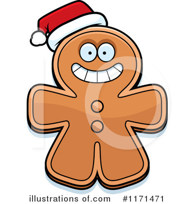 Gingerbread Man Clipart #1171471 by Cory Thoman