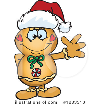 Royalty-Free (RF) Gingerbread Man Clipart Illustration by Dennis Holmes Designs - Stock Sample #1283310