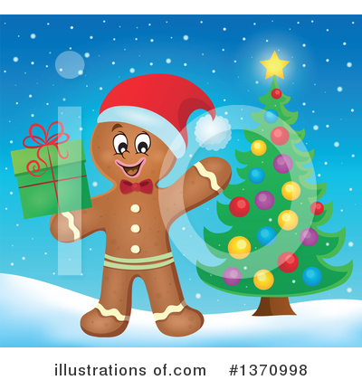 Royalty-Free (RF) Gingerbread Man Clipart Illustration by visekart - Stock Sample #1370998